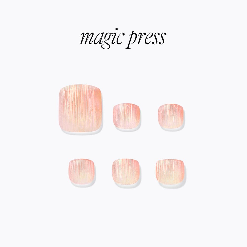 Dashing Diva Pedicure- Pink Pleats