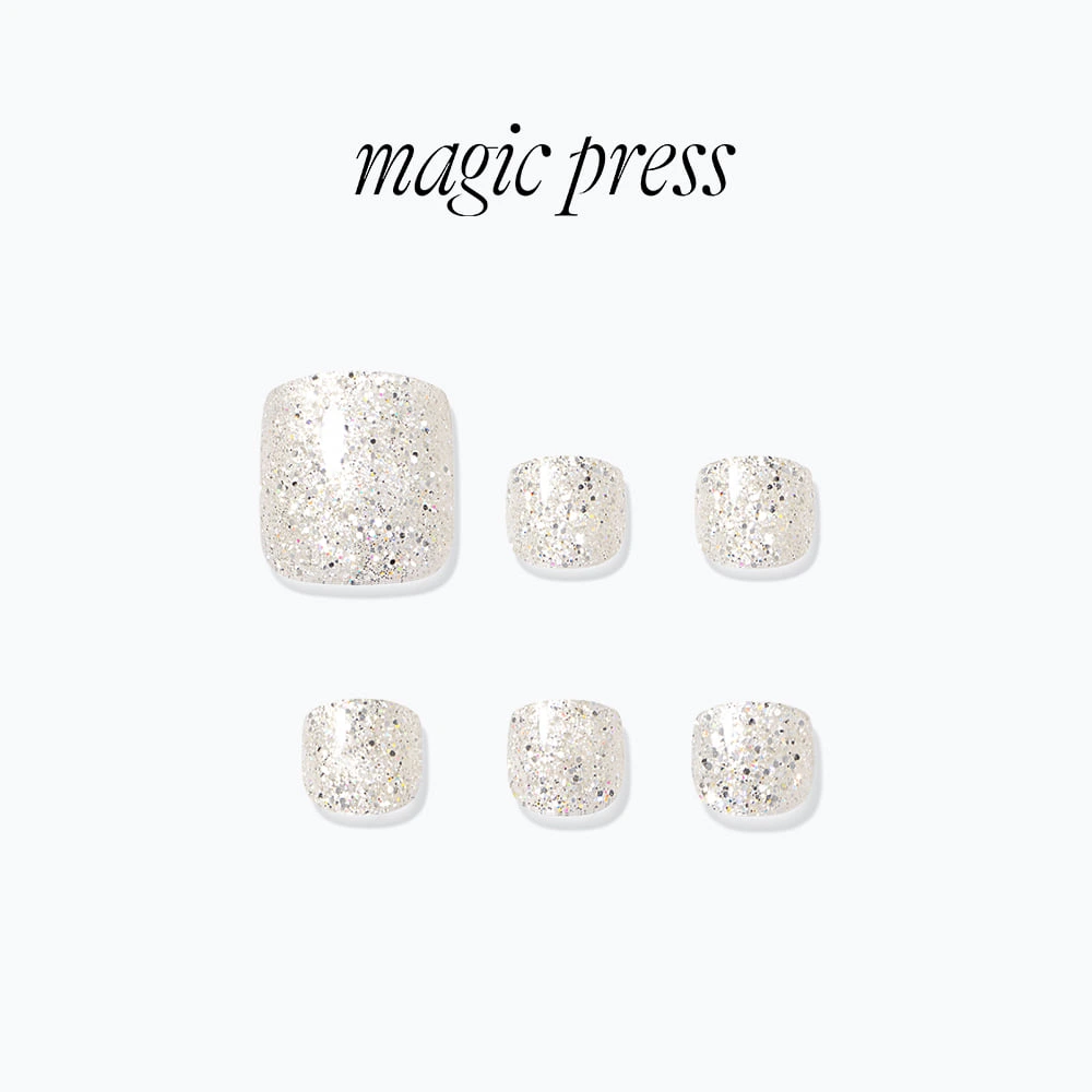 Dashing Diva Pedicure- Silver Sparkle