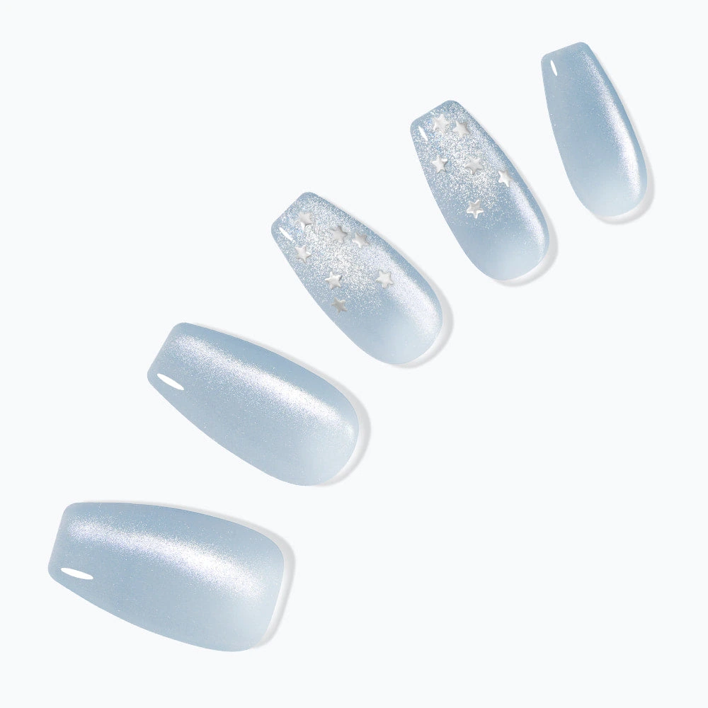 Dashing Diva Deep Sea Blue Cat-Eye & Aurora Shimmer [Coffin]