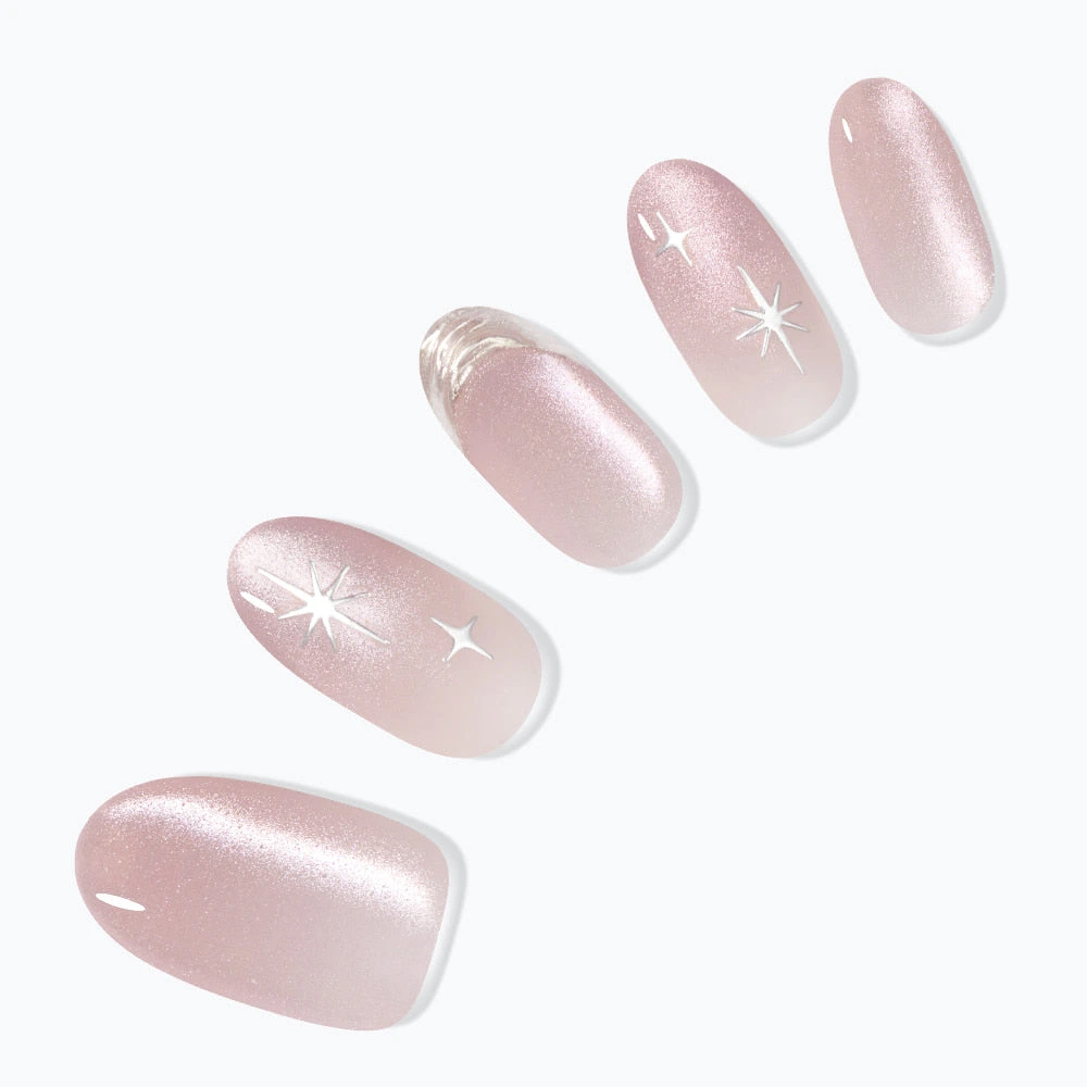 Dashing Diva Holographic Glazed Donut & Pearl Chrome Shine [Almond]