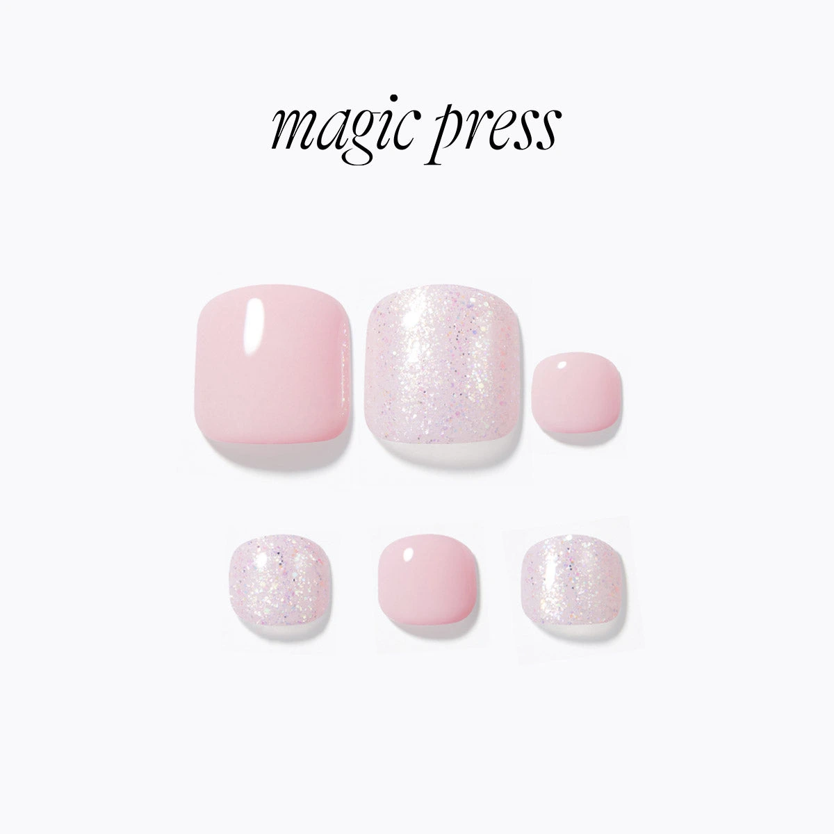 Dashing Diva Pedicure- Glittering pink detail