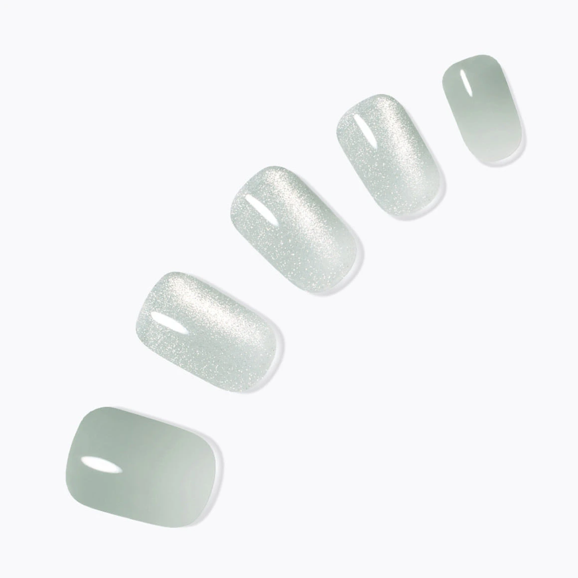 Dashing Diva Gleaming Mint Nail [Medium Round] detail