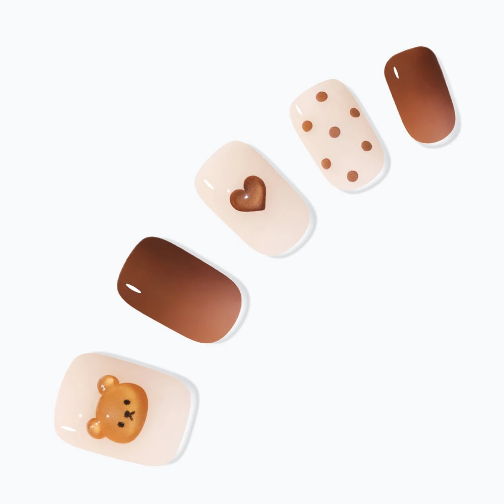 Dashing Diva Mocha Bear [Medium Round]