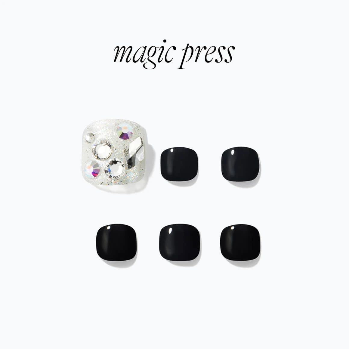Dashing Diva Pedicure- Black Sapphire detail