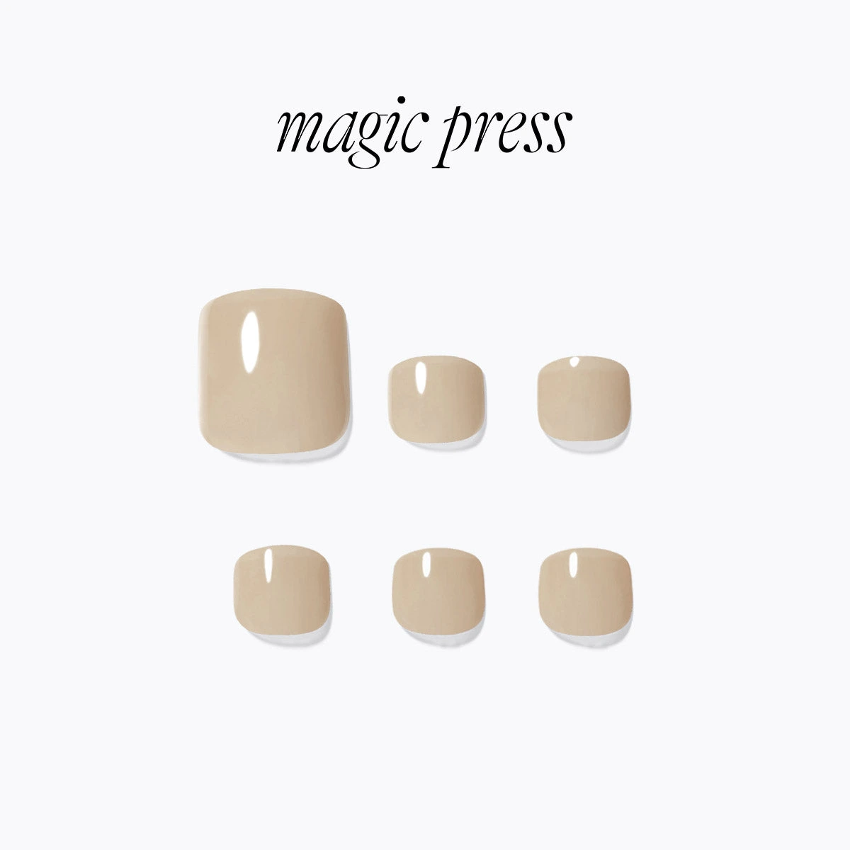 Dashing Diva Pedicure- Cream Beige detail