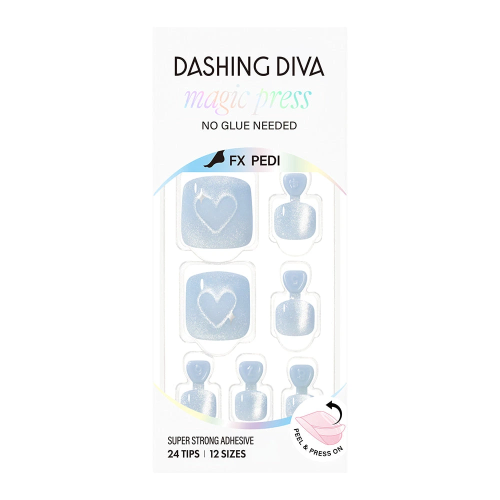 Dashing Diva Pedicure- Love Sky detail